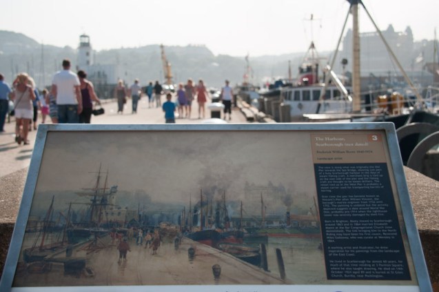 Harbour wall, now and then