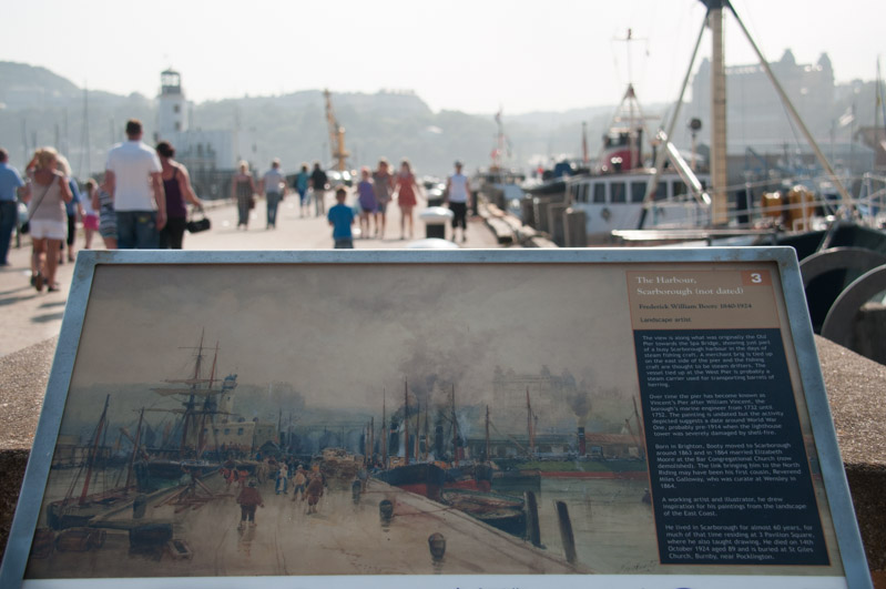 Harbour wall, now and then