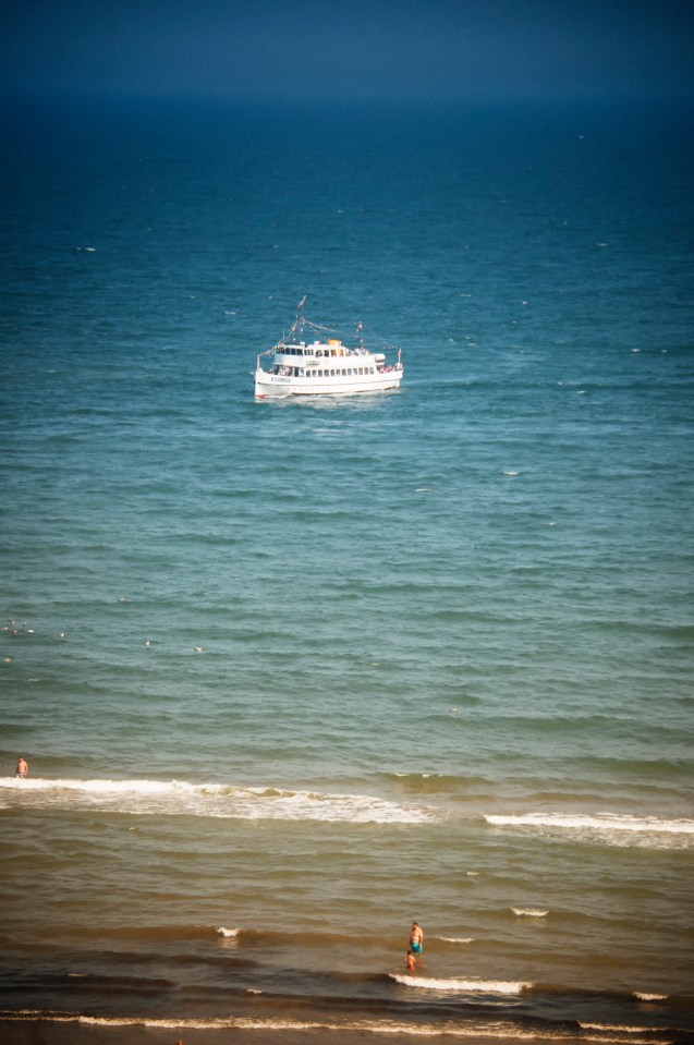 A sea view off the Yorkshire coast. 