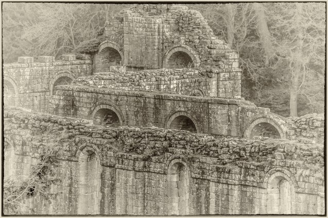A picture of part of Fountains Abbey