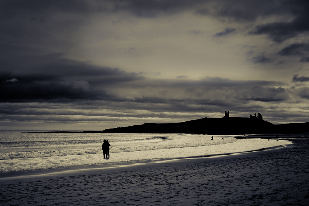 A beach near Dunstanburgh Castle