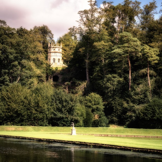 The Octagon Tower at Studley Water Garden.