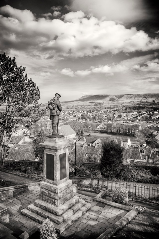 A view of Clitheroe from the castle.