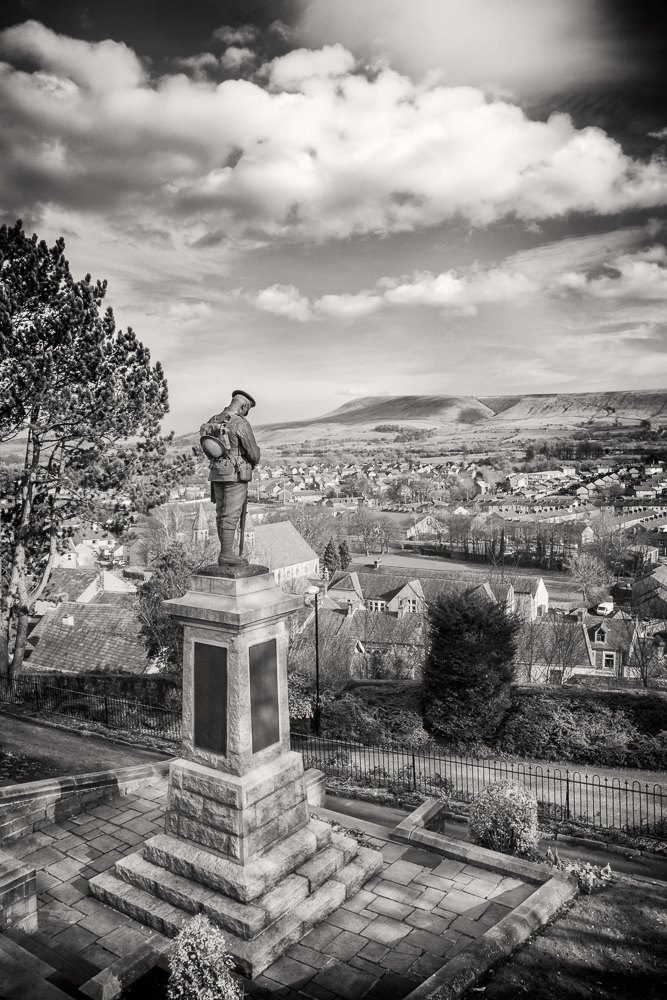 A view of Clitheroe from the castle.
