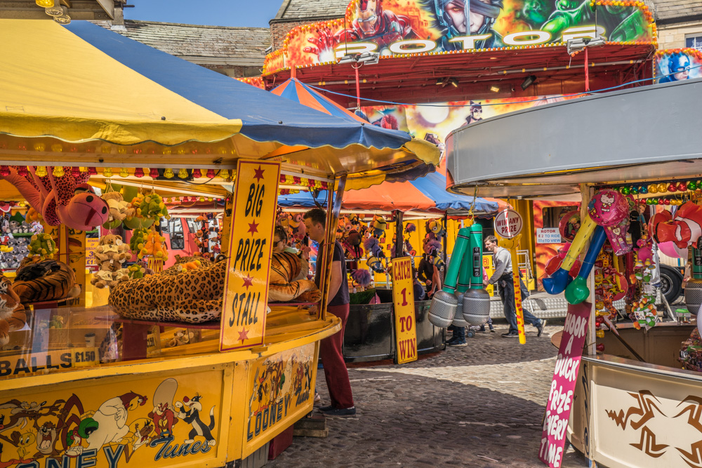 Fairground stalls