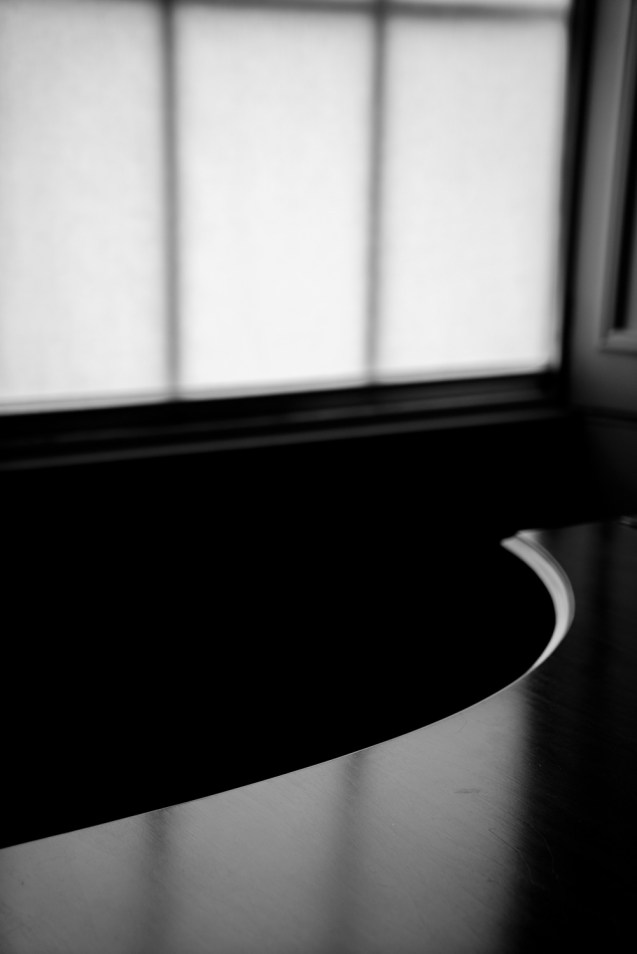 Abstract view of a piano