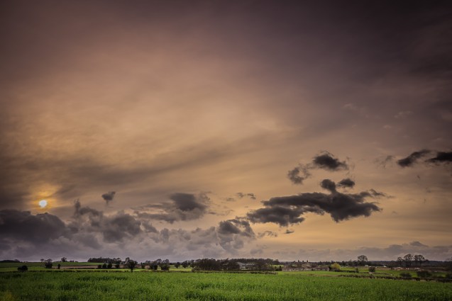 A Nidderdale Evening Sky.