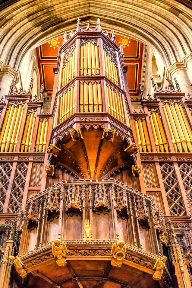 The organ at Ripon Cathedral
