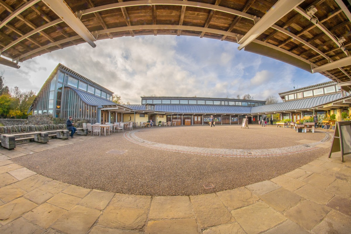 Fisheye view at the visitor centre
